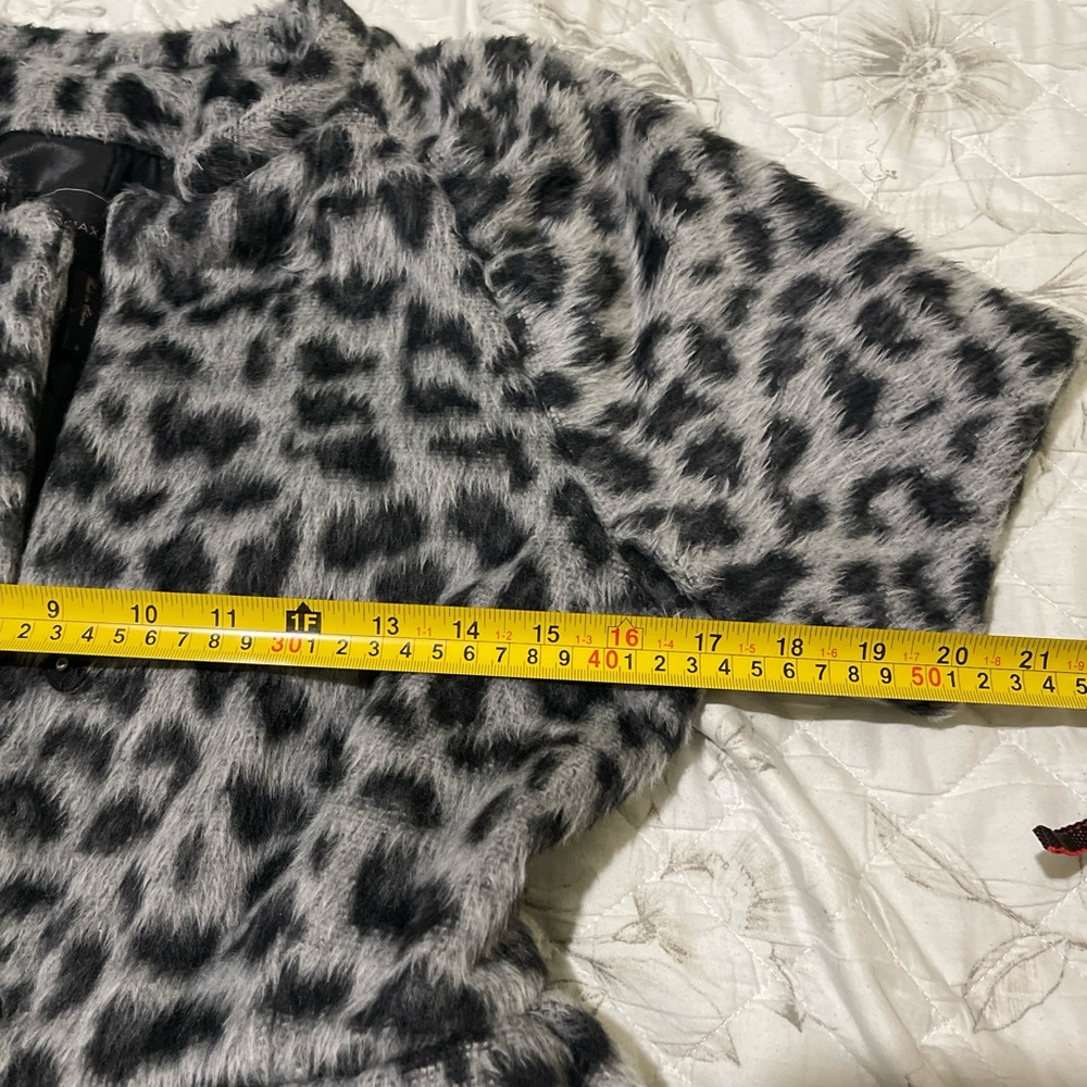 Leopard Print Teddy Jacket - Picture 5 of 5